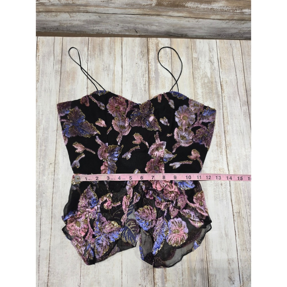 Judy Hornby Couture 3pc Silk Set Floral Devore Jacket Camisole Maxi Skirt Size 4 - Picture 10 of 16